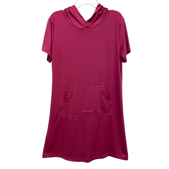 Spyder Kids Swimwear 2-Piece Set One Piece Swimsuit Coverup Orange Pink Size 12 - Picture 3 of 17